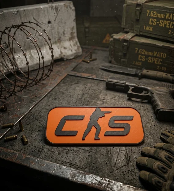 Mô hình logo CS 3D dành cho fan Counter-Strike - Image 1