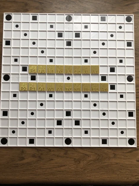 Bàn cờ Scrabble chữ Braille - Image 1