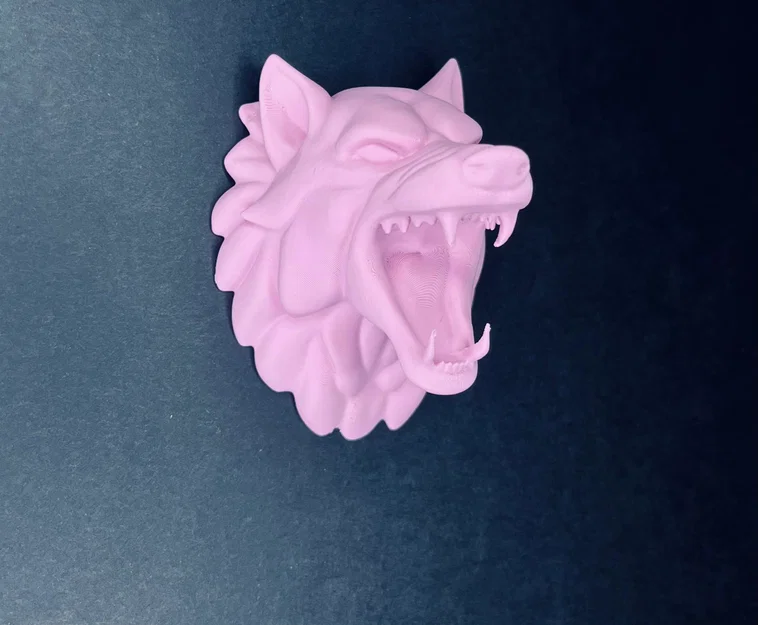 Móc treo chìa khóa kiêm vật phẩm trang trí tường hình đầu sói 3D - Image 2