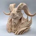 Tượng Bán Thân Quỷ Có Sừng (Horned Demon Bust) - Thumbnail 1