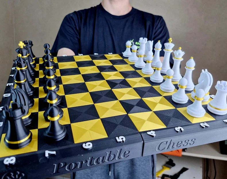 Bàn cờ vua gấp gọn di động - Image 3