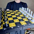 Bàn cờ vua gấp gọn di động - Thumbnail 3