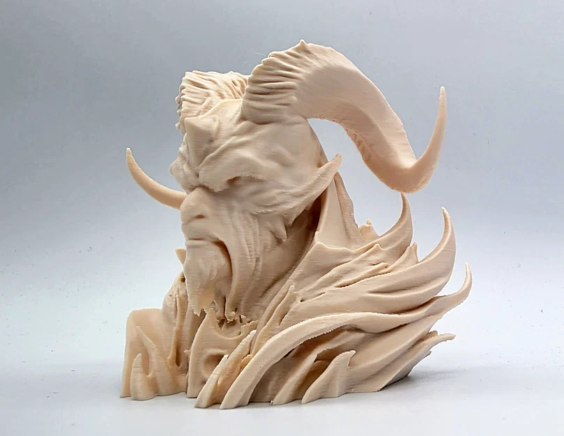 Tượng Bán Thân Quỷ Có Sừng (Horned Demon Bust) - Image 2