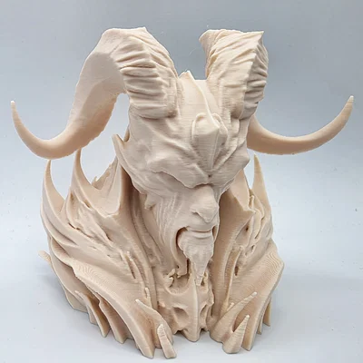 Tượng Bán Thân Quỷ Có Sừng (Horned Demon Bust)