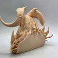 Tượng Bán Thân Quỷ Có Sừng (Horned Demon Bust) - Thumbnail 6