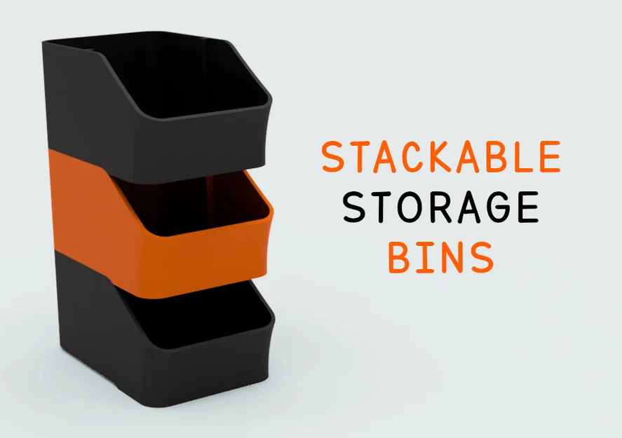 Bộ khay xếp chồng đựng linh kiện ốc vít (Stackable Storage Bins) - Image 1