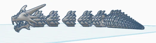 Hạt trang trí hình Rồng khớp nối (Articulated Dragon Beads) - Image 1