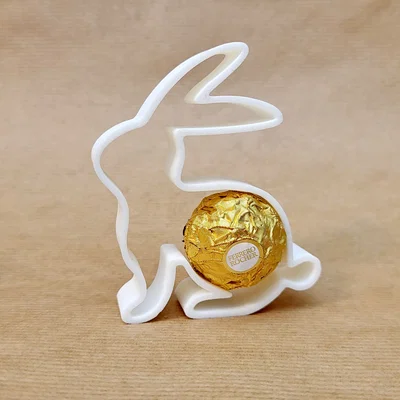 Mô hình chú thỏ Phục Sinh đựng kẹo Ferrero Rocher trang trí siêu dễ thương