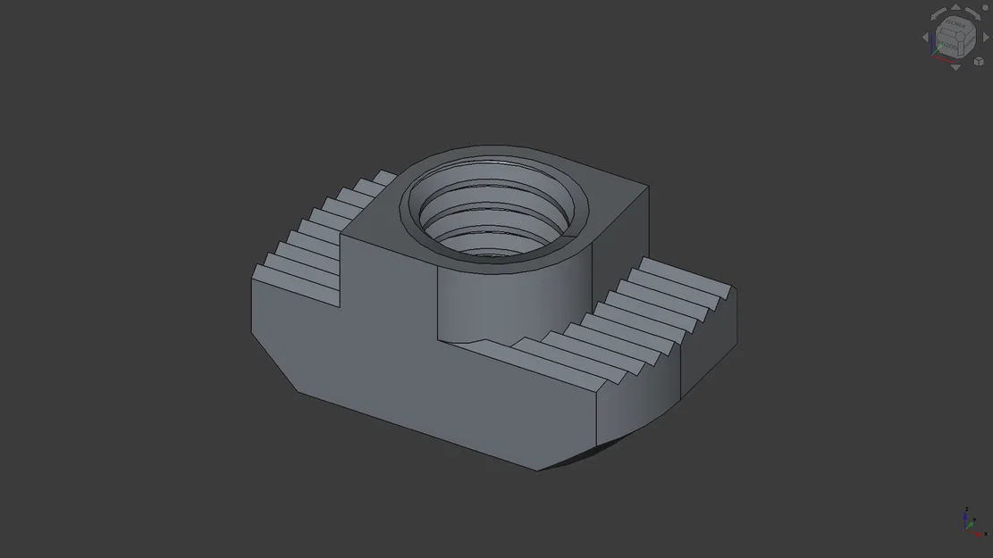 Bộ sưu tập file in 3D đai ốc T-slot DIN 505 (M3-M8) chất lượng - Image 1