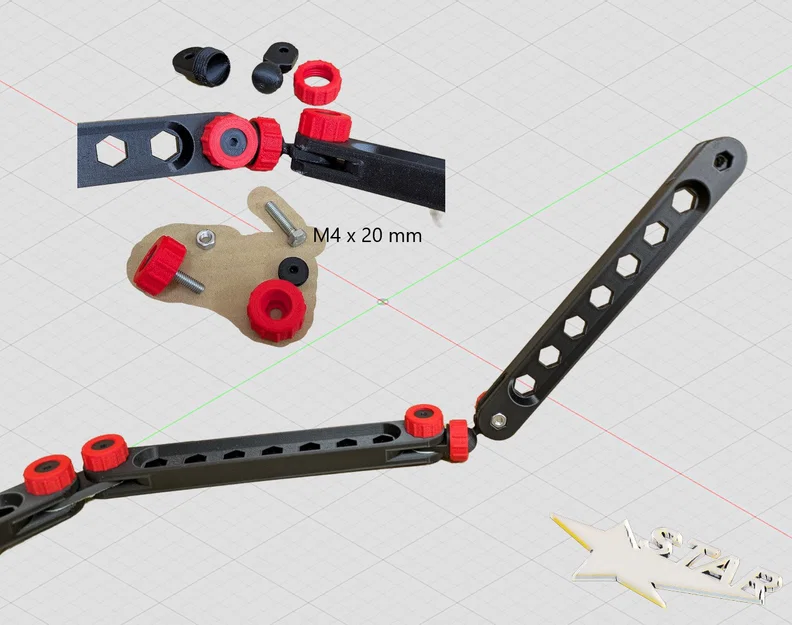 Cánh tay đa năng (Multifunctional Arm) gắn bàn hoặc tường - Image 4