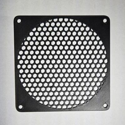 Tấm lưới bảo vệ quạt tản nhiệt 80mm in 3D thiết kế tổ ong