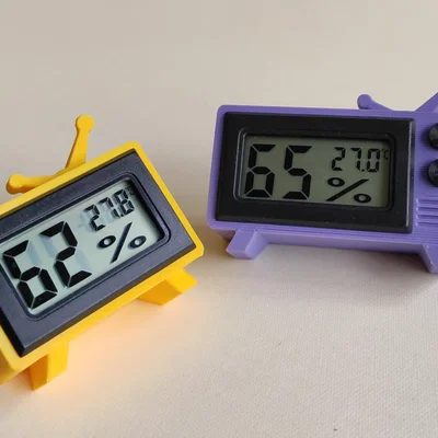 HygroVision - Vỏ máy đo độ ẩm phong cách tivi cổ điển