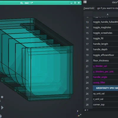Template FreeCAD tham số đã được nâng cấp cho khay Gridfinity
