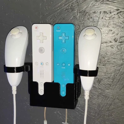 Giá treo tường 3D cho Wii Remote và Nunchuk gọn gàng