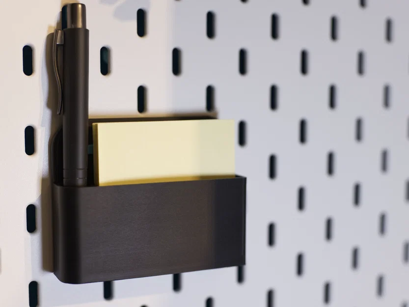 Khay đựng giấy nhớ và bút cho bảng treo Ikea Skadis (T-Clip System) - Image 1