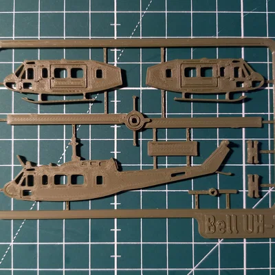 Mô hình Kit Card Bell UH-1 Iroquois "Huey"