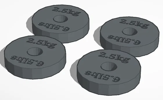 Bộ phụ kiện tập gym mini cho mô hình Lucky 13 đầy đủ chi tiết - Image 3