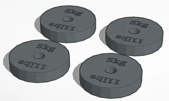 Bộ phụ kiện tập gym mini cho mô hình Lucky 13 đầy đủ chi tiết - Image 4