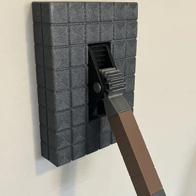 Cần gạt công tắc đèn phong cách Minecraft (Dạng phẳng)