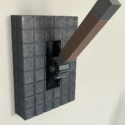 Cần gạt công tắc đèn phong cách Minecraft (Dạng phẳng)