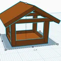 Mẫu máng ăn cho chim (Bird Feeder) thiết kế nhà gỗ 3D - Thumbnail 1