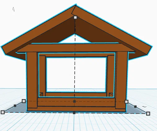 Mẫu máng ăn cho chim (Bird Feeder) thiết kế nhà gỗ 3D - Image 3