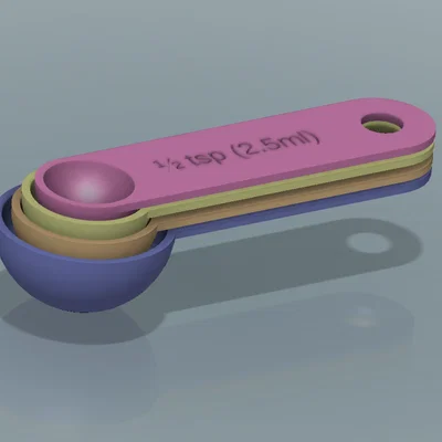Bộ thìa đong làm bánh 3D tùy chỉnh (Stackable Baking Measure Spoons)