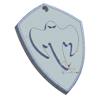 Móc khóa Koenigsegg Ghost Shield - Phụ kiện in 3D dành cho tín đồ siêu xe