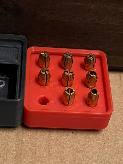 Khay đựng đầu kẹp mũi khoan Dremel chuẩn Gridfinity - Image 1