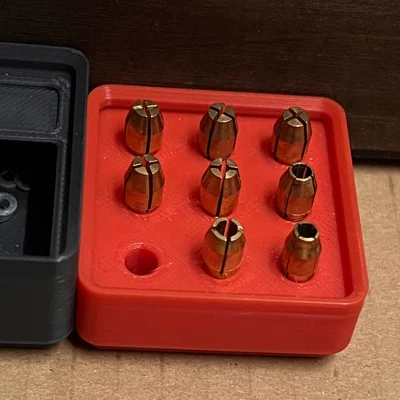 Khay đựng đầu kẹp mũi khoan Dremel chuẩn Gridfinity