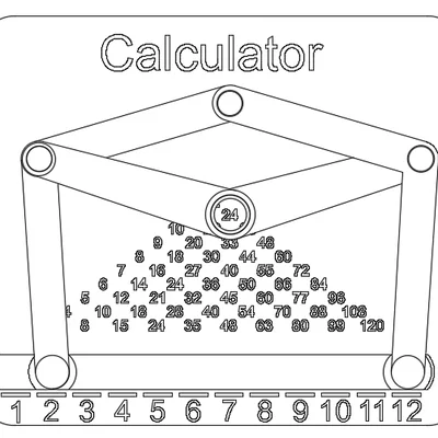 Mechanical Calculator - Máy tính cơ học in 3D không cần keo