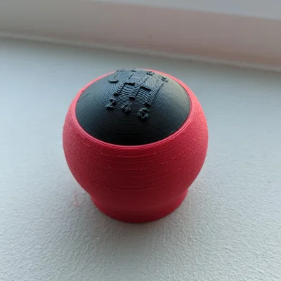 Núm cần số in 3D hai màu có thể tùy chỉnh