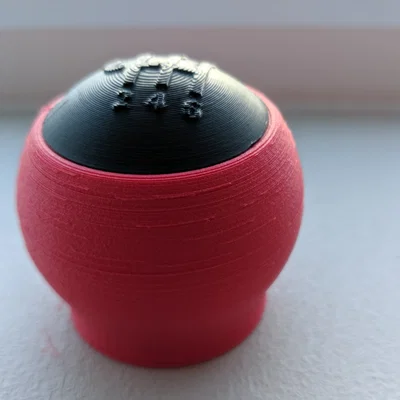 Núm cần số in 3D hai màu có thể tùy chỉnh