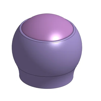 Núm cần số in 3D hai màu có thể tùy chỉnh