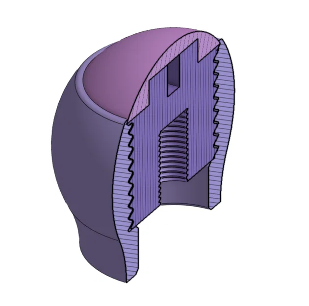 Núm cần số in 3D hai màu có thể tùy chỉnh - Image 5