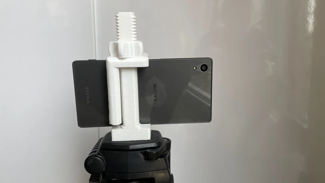Giá đỡ điện thoại cho Tripod (Smartphone Tripod Adapter) in 3D - Image 4