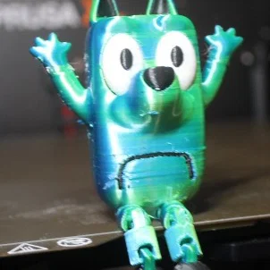 Mô hình nhân vật Bluey cử động (Articulated) in 3D dễ thương