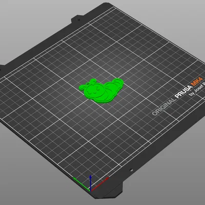 Móc khóa chú sâu nhỏ đáng yêu - Mẫu in 3D dễ thương