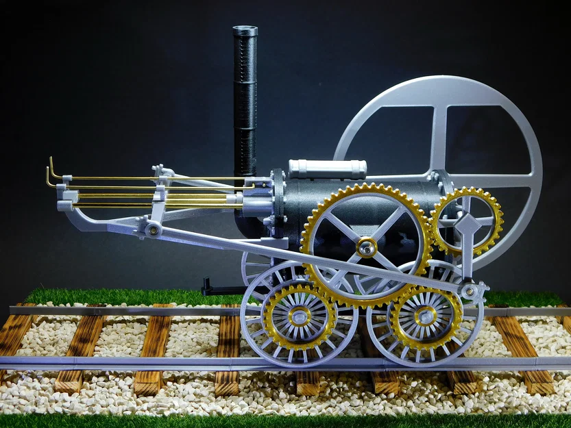 Đầu máy hơi nước đầu tiên - Mô hình cơ khí lịch sử - Image 2