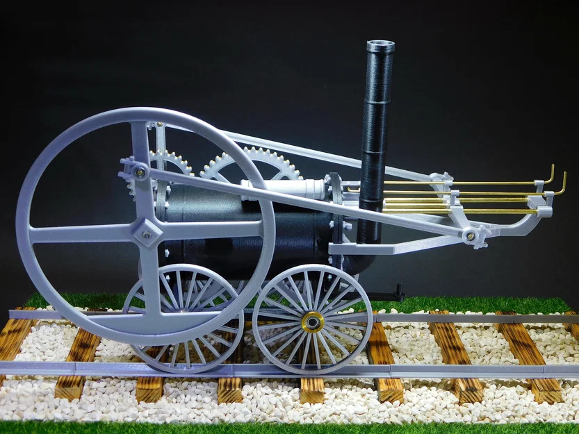 Đầu máy hơi nước đầu tiên - Mô hình cơ khí lịch sử - Image 3