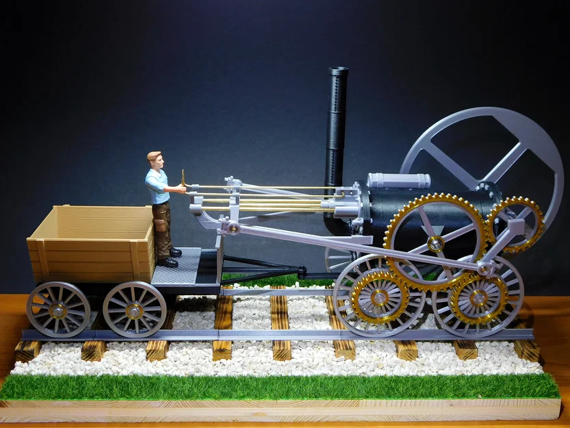 Đầu máy hơi nước đầu tiên - Mô hình cơ khí lịch sử - Image 8