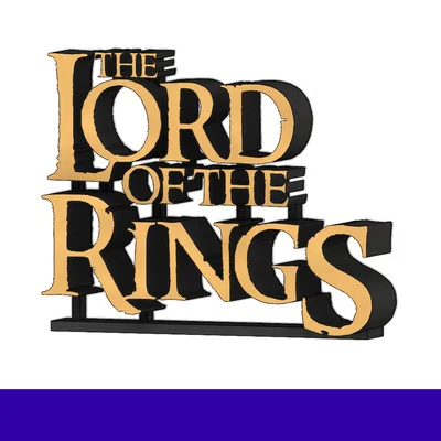 Mô hình trang trí 3D logo The Lord of The Rings cực đẹp