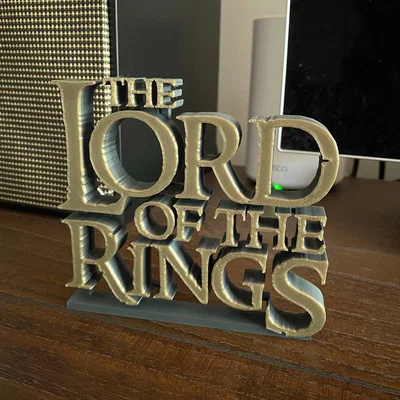 Mô hình trang trí 3D logo The Lord of The Rings cực đẹp