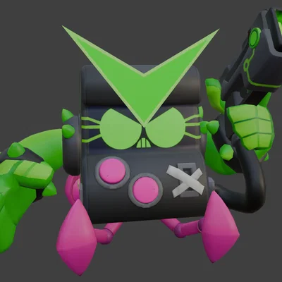 Mô hình 3D Virus 8-Bit Brawl Stars - Sản phẩm trang trí cực độc