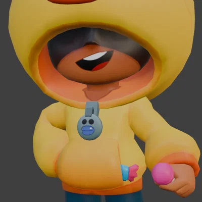 Mô hình 3D Sally Leon Brawl Stars chất lượng cao cho fan game