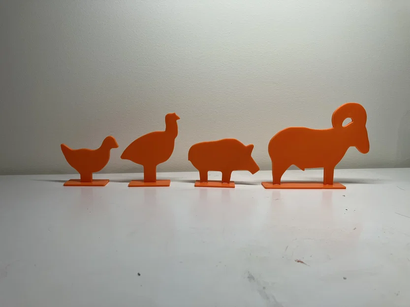 Mô hình bia tập bắn hình bóng động vật nhỏ - Image 1