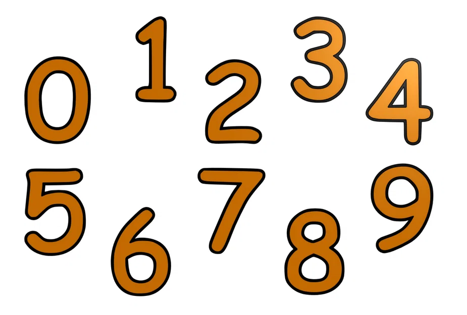 Bộ Chữ Số 3D Đơn Giản Dùng Để Học Tập Và Trang Trí - Image 1