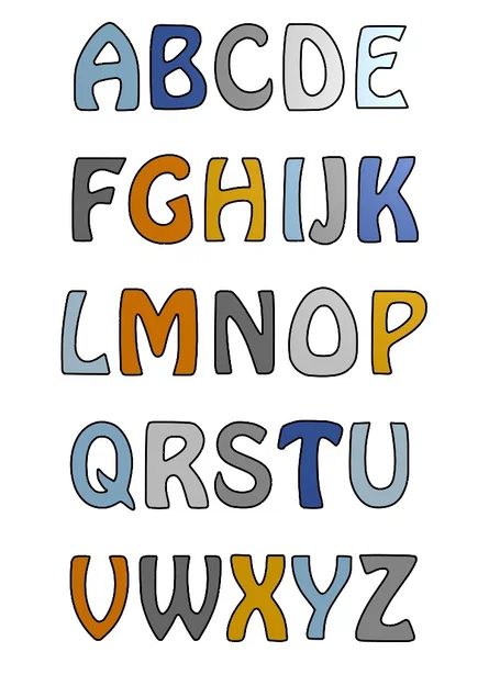 Bộ chữ cái 3D trang trí và giáo dục cực đẹp - Image 1