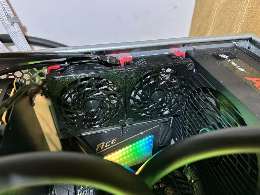 Mặt nạ quạt 80mm hiệu suất cao thiết kế kiểu Noctua - Image 2