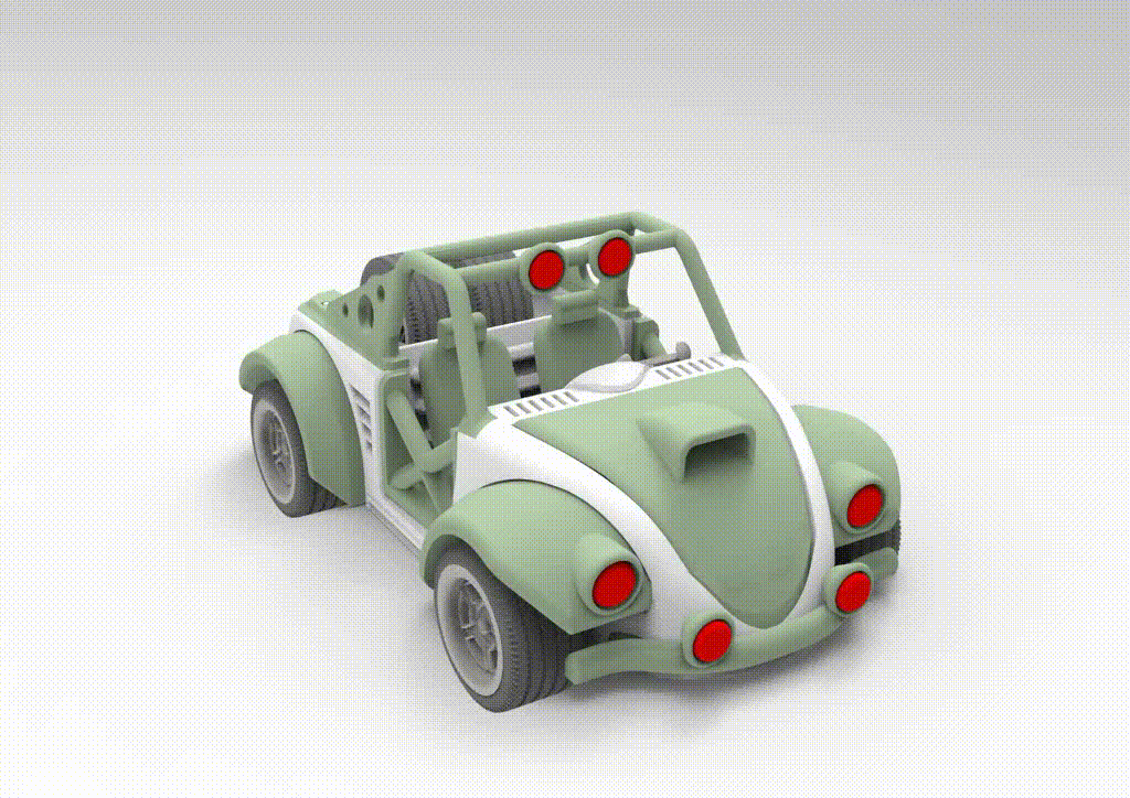 Mô hình xe đua địa hình Car V10 cực chất cho dân in 3D - Image 1